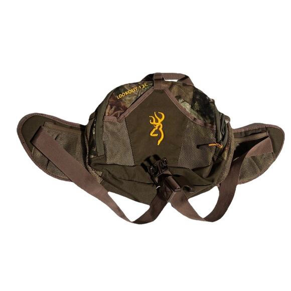 BROWNING Lookout 12 L Camo Fanny Pack Lightweight Military Hunting Camping Rare - Picture 2 of 9